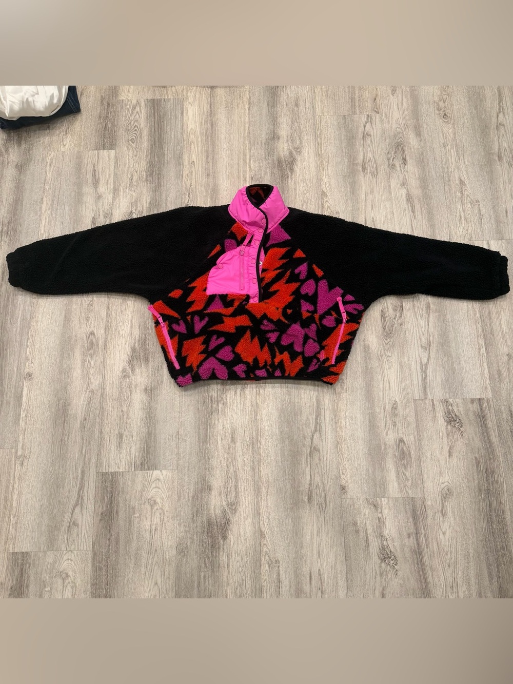 Free People Movement Sherpa Fleece Pullover Size Small Oversized - Picture 2 of 3